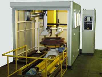 Plant for cleaning of curing moulds with laser radiation, model Luch-50